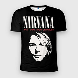 Мужская спорт-футболка Nirvana - Kurt Cobain