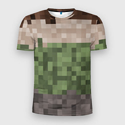 Мужская спорт-футболка Пиксельная текстура