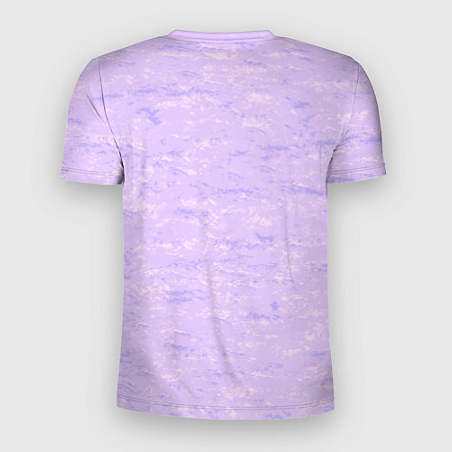 Мужская спорт-футболка Текстура лавандовый горизонтальный / 3D-принт – фото 2