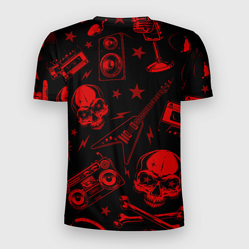 Мужская спорт-футболка AC DC rock glitch / 3D-принт – фото 2
