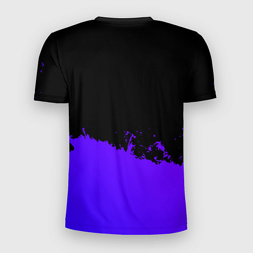 Мужская спорт-футболка Eagles purple grunge / 3D-принт – фото 2