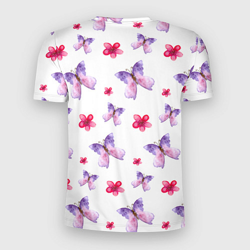 Мужская спорт-футболка Spring butterflies / 3D-принт – фото 2