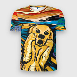 Мужская спорт-футболка Крик собаки