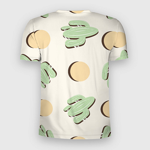 Мужская спорт-футболка Пустынный кактус / 3D-принт – фото 2