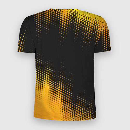Мужская спорт-футболка Lifan - gold gradient: символ сверху / 3D-принт – фото 2