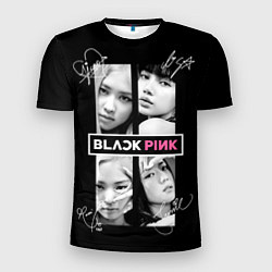 Футболка спортивная мужская Blackpink - Autographs, цвет: 3D-принт