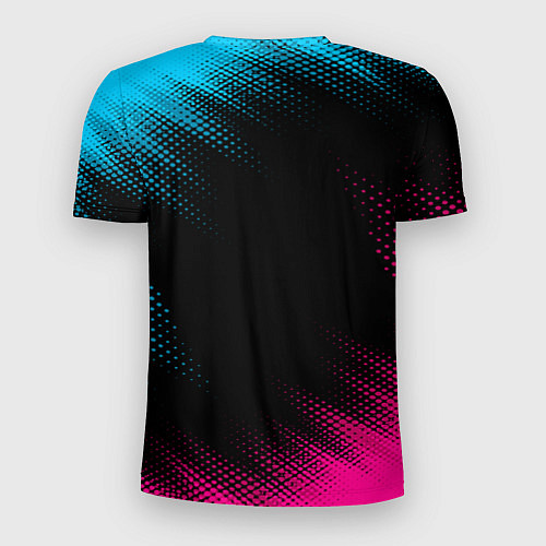 Мужская спорт-футболка Exeed - neon gradient / 3D-принт – фото 2