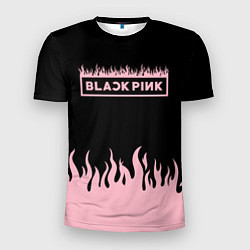 Мужская спорт-футболка Blackpink - flames