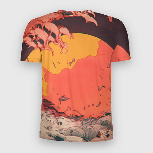Мужская спорт-футболка Зоро на закате - One Piece / 3D-принт – фото 2