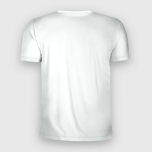 Мужская спорт-футболка Белый волк - краски / 3D-принт – фото 2