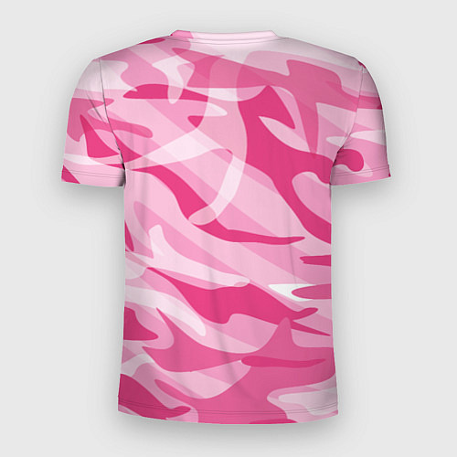 Мужская спорт-футболка Камуфляж в розовом / 3D-принт – фото 2