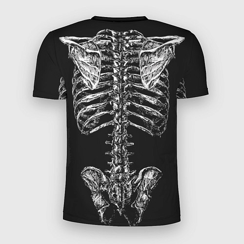 Мужская спорт-футболка Скелет человека / 3D-принт – фото 2