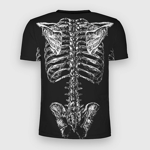 Мужская спорт-футболка Скелет человека / 3D-принт – фото 2