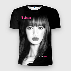 Мужская спорт-футболка Blackpink Lisa Portrait