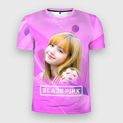 Футболка спортивная мужская Blackpink Lisa pink, цвет: 3D-принт