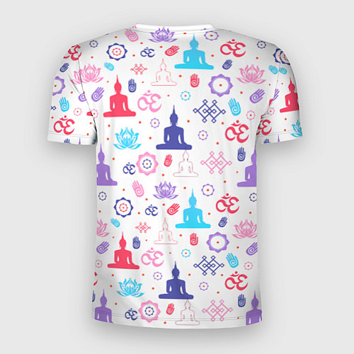 Мужская спорт-футболка Медитация - символика / 3D-принт – фото 2