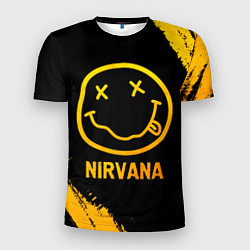 Футболка спортивная мужская Nirvana - gold gradient, цвет: 3D-принт