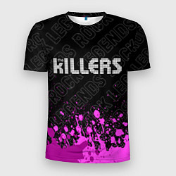 Футболка спортивная мужская The Killers rock legends: символ сверху, цвет: 3D-принт