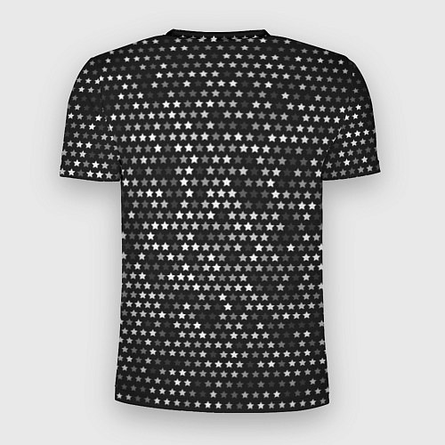Мужская спорт-футболка Slipknot glitch на темном фоне: символ сверху / 3D-принт – фото 2