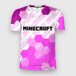 Футболка спортивная мужская Minecraft pro gaming: символ сверху, цвет: 3D-принт