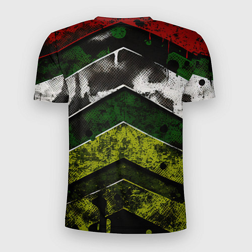 Мужская спорт-футболка Абстрактные камуфляж / 3D-принт – фото 2