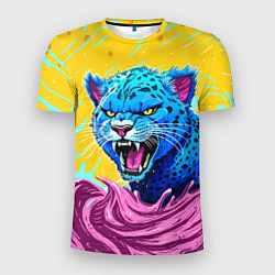 Футболка спортивная мужская Кислотный Леопард, цвет: 3D-принт