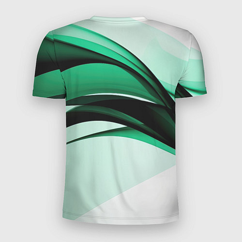 Мужская спорт-футболка White green black / 3D-принт – фото 2