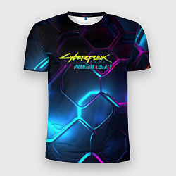 Футболка спортивная мужская Neon cyberpunk logo, цвет: 3D-принт