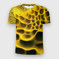 Футболка спортивная мужская Yellow background, цвет: 3D-принт