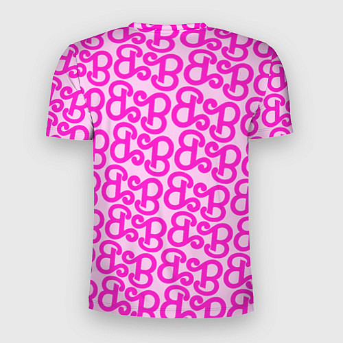 Мужская спорт-футболка Логотип Барби - буква B / 3D-принт – фото 2