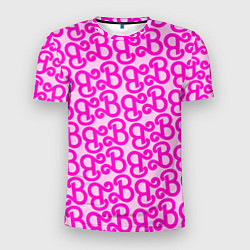 Футболка спортивная мужская Логотип Барби - буква B, цвет: 3D-принт