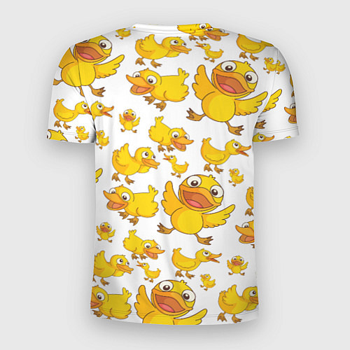 Мужская спорт-футболка Yellow ducklings / 3D-принт – фото 2