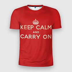 Мужская спорт-футболка Keep Calm and Carry On