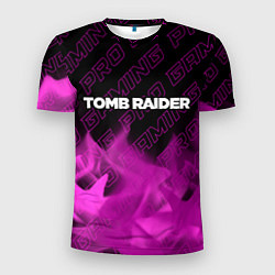 Футболка спортивная мужская Tomb Raider pro gaming: символ сверху, цвет: 3D-принт
