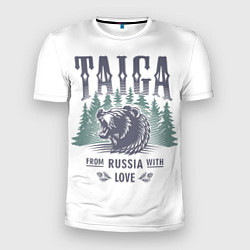 Мужская спорт-футболка Тайга - из России с любовью