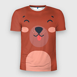 Мужская спорт-футболка Малаш медвежонок