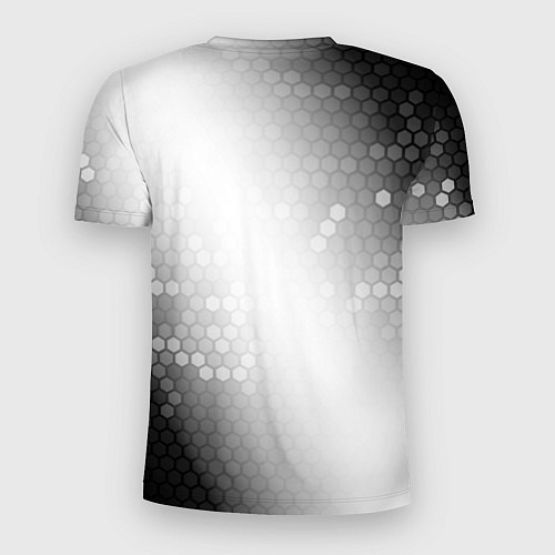 Мужская спорт-футболка Fortnite glitch на светлом фоне: символ сверху / 3D-принт – фото 2