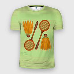 Мужская спорт-футболка Бадминтон