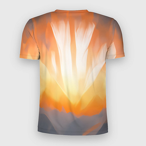 Мужская спорт-футболка Нарисованная огненная лиса / 3D-принт – фото 2