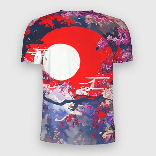 Мужская спорт-футболка Кокушибо первая луна - Клинок рассекающий демонов / 3D-принт – фото 2