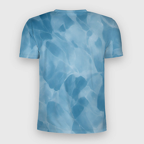 Мужская спорт-футболка Текстура льда / 3D-принт – фото 2
