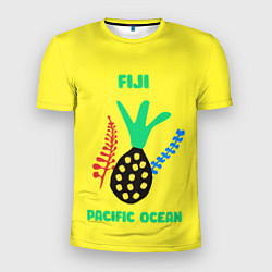 Футболка спортивная мужская Фиджи - Тихий океан, цвет: 3D-принт
