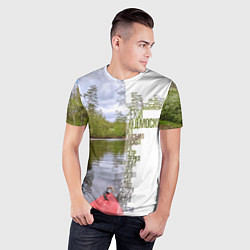 Футболка спортивная мужская Реки Подмосковья, цвет: 3D-принт — фото 2