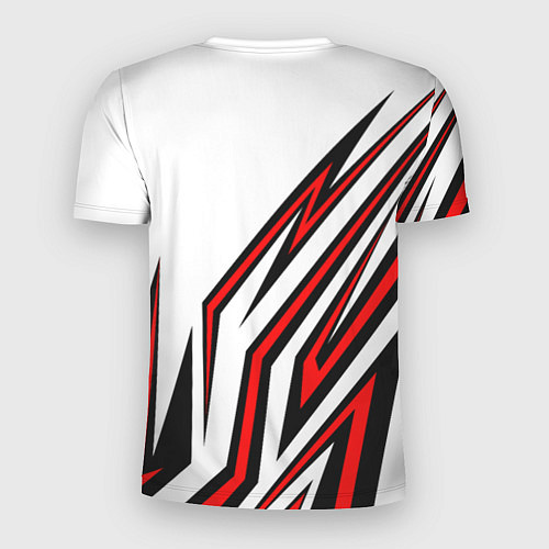Мужская спорт-футболка Ducati - абстрактные линии / 3D-принт – фото 2
