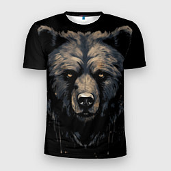 Мужская спорт-футболка Крупный медведь