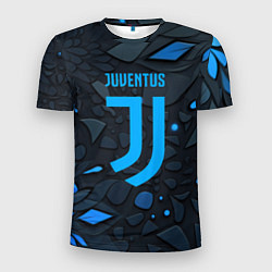 Мужская спорт-футболка Juventus blue logo