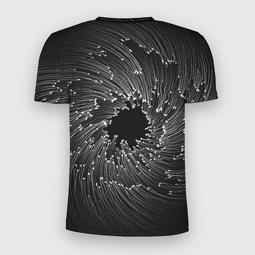 Мужская спорт-футболка Абстракция черная дыра / 3D-принт – фото 2