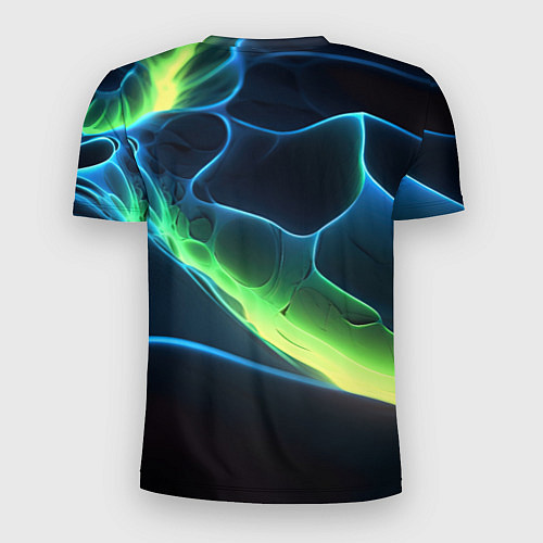 Мужская спорт-футболка Зеленый свет на плитах / 3D-принт – фото 2