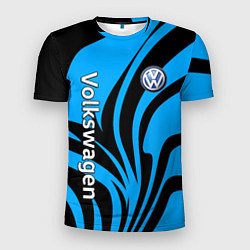 Мужская спорт-футболка Фольцваген - спокойный синий