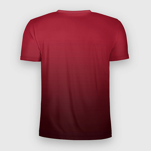 Мужская спорт-футболка Градиент цвета тёмный кабаре / 3D-принт – фото 2